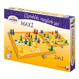 Člověče, nezlob se maxi 2v1 společenská hra v krabici 33,5x23x3,5cm