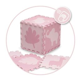 Hrací podložka pěnové puzzle MoMi ZAWI růžová