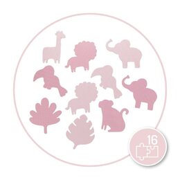 Hrací podložka pěnové puzzle MoMi ZAWI růžová