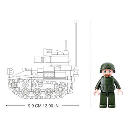 Sluban Model Bricks M38-B0750 Malý tank Wiesel AWC 2v1