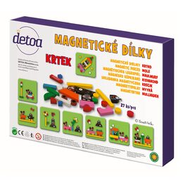 Dřevěné hračky Magnetické dílky Krtek MINI