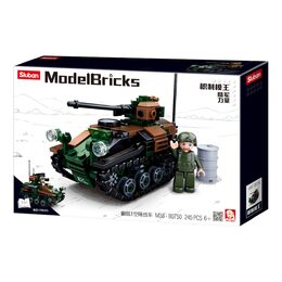 Sluban Model Bricks M38-B0750 Malý tank Wiesel AWC 2v1