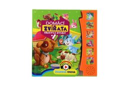 Zvuková knížka Domácí zvírata Objevuj zvuky CZ verze 19x19,5cm