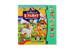 Zvuková knížka Zvířátka na farmě Objevuj zvuky CZ verze 19x19,5cm