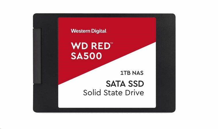 WD RED SSD 3D NAND WDS100T1R0A 1TB SATA/600, (R:560, W:530MB/s), 2.5"