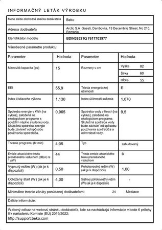 Informační list