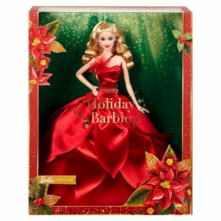 Panenka Mattel Barbie vánoční, blondýnka