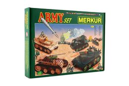 Stavebnice MERKUR Army Set 657ks 2 vrstvy v krabici 36x27x5,5cm