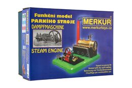 MERKUR Funkční model parního stroje Medium krabici 28,5x20x11,5cm