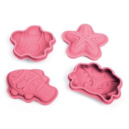 Bigjigs Toys Silikonové formičky růžové Coral