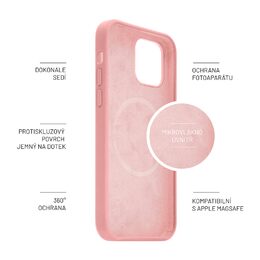 MagFlow iPhone 14 Plus, růžový FIXED
