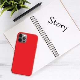 Kryt Story iPhone 14, červený FIXED
