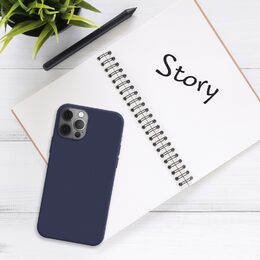 Kryt Story iPhone 14 Plus, modrý FIXED