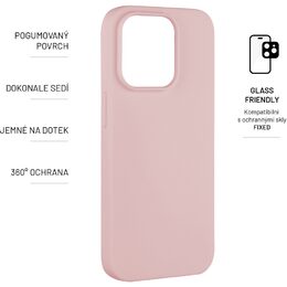 Kryt Story iPhone 14 Pro, růžový FIXED