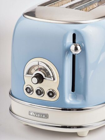 Ariete Vintage Toaster 155/15, modrý
