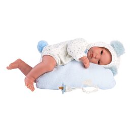 Llorens New Born chlapeček v textilní houpačce 35 cm