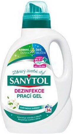 Sanytol dezinfekce prací gel s vůní květů 1,7 l 34 PD