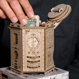 EscapeWelt 3D dřevěná skládačka hlavolamu Fort Knox Pro