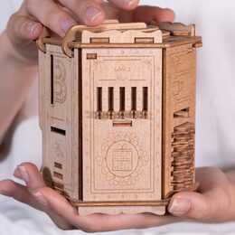 EscapeWelt 3D dřevěná skládačka hlavolamu Fort Knox Pro