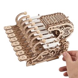 Ugears 3D dřevěné mechanické puzzle Programovatelná celesta