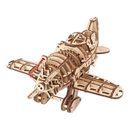 Ugears 3D dřevěné mechanické puzzle Letadlo Mad Hornet