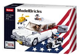 Sluban ModelBricks M38-B1099 Americký vůz pro lupiče