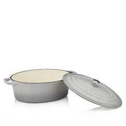 KELA Pekáč litinový s poklicí CALIDO 35x26 cm šedá KL-12608