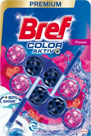 Bref Blue Aktiv WC blok Fresh Flowers 2 x 50 g