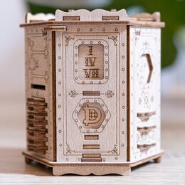 EscapeWelt 3D dřevěná skládačka hlavolamu Fort Knox Pro