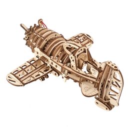 Ugears 3D dřevěné mechanické puzzle Letadlo Mad Hornet