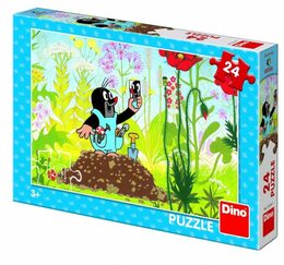 Puzzle Dino Krtek v kalhotkách 24 dílků 26x18cm v krabici 27x19x4cm