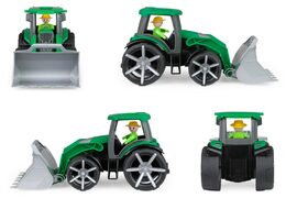 Auto Truxx 2 traktor se lžící plast 32cm s figurkou 24m+