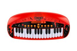 Pianko ROCK STAR 31 kláves plast 46cm na baterie se zvukem, světlem v krabici 52x24x8cm