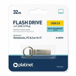 PLATINET PENDRIVE USB 2.0 K-Depo 32GB WATERPROOF HARD METAL