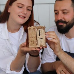 EscapeWelt 3D dřevěná skládačka hlavolamu Fort Knox Pro