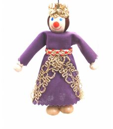 Gerlich Dřevěná loutka Královna Alžběta
