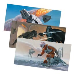 Chronicle Books Star Wars Předprodukční ilustrace 100 ks panoramatických pohlednic