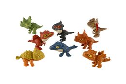 Dinosaurus prstový ve vajíčku plast 10cm 4 barvy 12ks v boxu