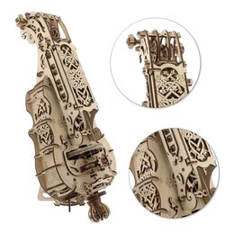 Ugears 3D dřevěné mechanické puzzle Niněra (Hurdy-Gurdy)