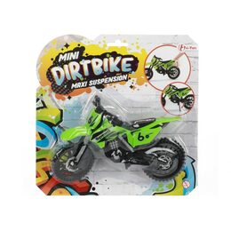 Motorka terénní 18cm plast 3 barvy na kartě