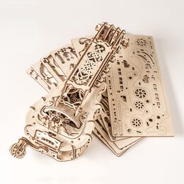 Ugears 3D dřevěné mechanické puzzle Niněra (Hurdy-Gurdy)