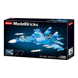 Sluban Model Bricks M38-B0985 Stíhací letoun Su-27 2v1 Poškozený obal