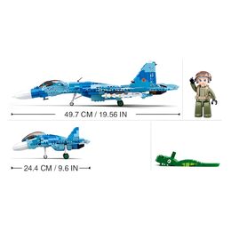 Sluban Model Bricks M38-B0985 Stíhací letoun Su-27 2v1