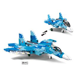 Sluban Model Bricks M38-B0985 Stíhací letoun Su-27 2v1 Poškozený obal