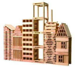 Teddies Prkna/Desky stavební dřevo 250ks v krabici 37x37x6cm 18m+