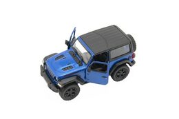 Auto Kinsmart Jeep Wrangler 2018 pevná střecha 1:34 12,5cm kov 4 barvy na zpětné nat. 12ks v boxu