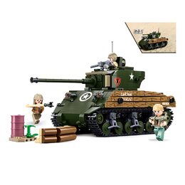 Sluban Army WW2 M38-B1110 Bitevní tank M4A3 Sherman