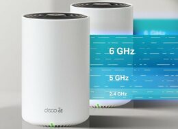 WiFi router TP-Link Deco XE75 Pro(2-pack) AXE5400, WiFi 6E, 1x 2.5GLAN, 2x GLAN / 574Mbps 2,4GHz/ 2402Mbps 5GHz/ 2402 6G