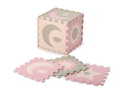 Hrací podložka pěnové puzzle MoMi NEBE růžové