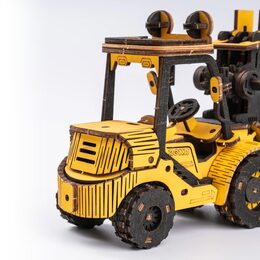 RoboTime dřevěné 3D puzzle Vysokozdvižný vozík